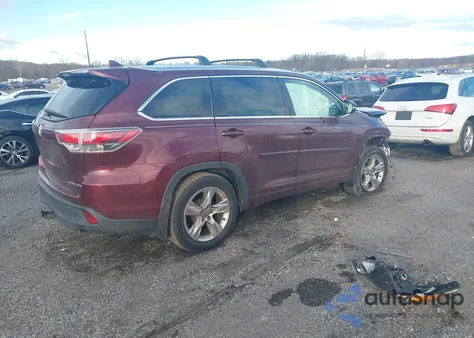 2016 Toyota Highlander Limited V6 from USA, damaged, VIN 5TDDKRFH8GS275555